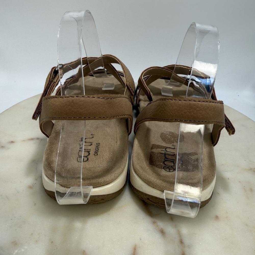 Earth Sandals Womens 10M Sterling Strappy Multicolor Open Toe Cozy Casual Flat - Picture 4 of 10